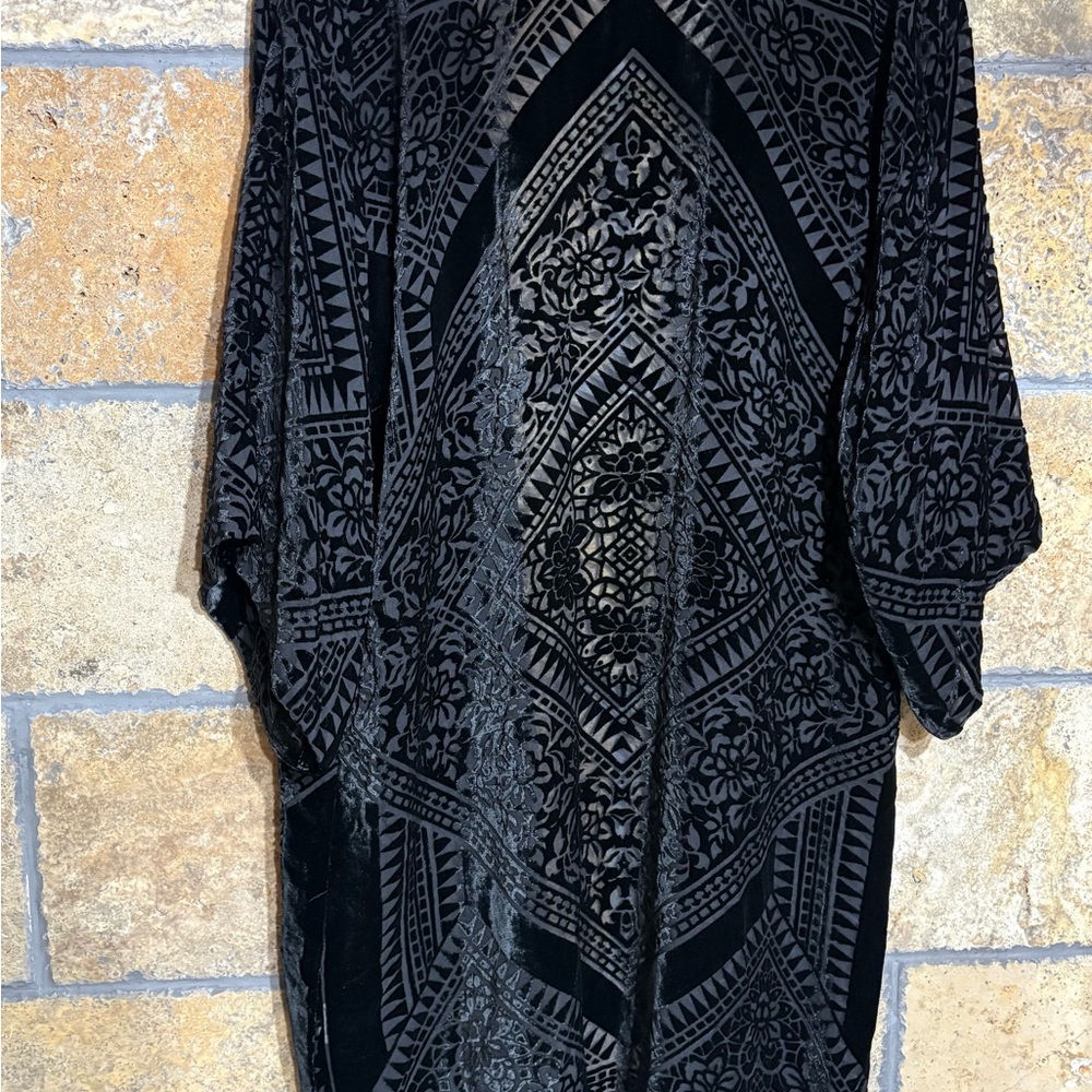 Jade Black Sheer Kimono by Johnny Was - Picture 5 of 5